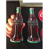 Image 2 : 7 ASSORTED COCA-COLA COLLECTABLES INC. 2 BOTTLE SIGNS, 3 BUTTON SIGNS, SALES VOLUME PLAQUE AND
