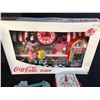Image 2 : COLLECTION OF 3 COCA-COLA DECORATIVE SCENE CLOCKS, INCLUDING ICE CREAM SHOP CLOCK IN BOX