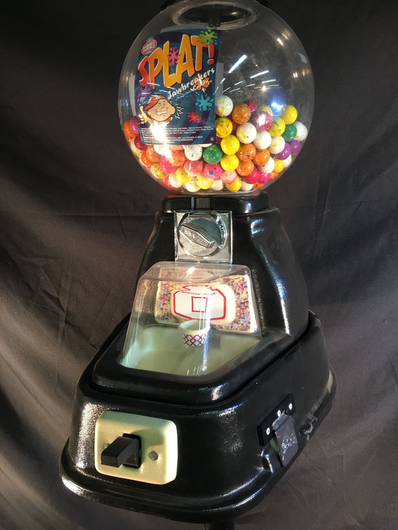 VINTAGE BASKETBALL GAME GUMBALL MACHINE, 54'' TALL