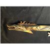 Image 2 : ANTIQUE BONE CARVED DRAGON DESIGN BLOW DART SHOOTER, 23.5'' LONG