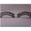 Image 2 : STERLING SILVER WHITE TOPAZ HOOP EARINGS, RETAIL $150.