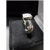 Image 2 : LADIES 18K WHITE GOLD RING WITH 22 DIAMONDS & 4 AMETHYSTS (11.5GMS GOLD, 0.50CT DIAMONDS