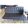 Image 1 : DESIGNER BLACK LEATHER SOFA