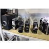 Image 2 : SHELF LOT INCLUDING NINE VINTAGE CAMERAS