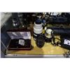 Image 2 : LARGE SHELF LOT OF CAMERA LENSES
