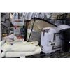 Image 2 : SHELF LOT INCLUDING DUVET COVER, CHINAWARE, TOWELS, AND MORE