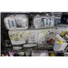 Image 2 : SHELF LOT INCLUDING DINNER WEAR, GLASSES, MEASURING CUPS AND MORE