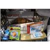 Image 2 : SHELF LOT INCLUDING RUG, ROASTER, SALT LAMP AND MORE