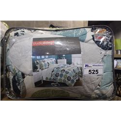 5 PIECE TWIN SIZED COMFORTER SET