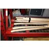 Image 2 : SHELF LOT OF AXES AND REPLACEMENT HANDLES