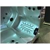 Image 3 : CAL SPAS  8' X 8' PREMIUIM HOT TUB WITH GYPSUM INTERIOR AND SMOKE EXTERIOR.  TUB FEATURES: 93 CANDY