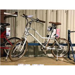 WHITE WOMENS C SERIES YUNBIKE ELECTRIC ASSISTED BICYCLE (IN BOX)