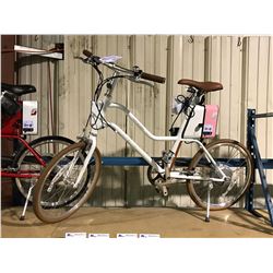 WHITE WOMENS C SERIES YUNBIKE ELECTRIC ASSISTED BICYCLE (IN BOX)