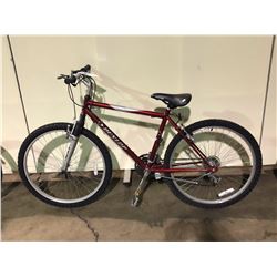 RED DUNLOP 21 SPEED FRONT SUSPENSION MOUNTAIN BIKE