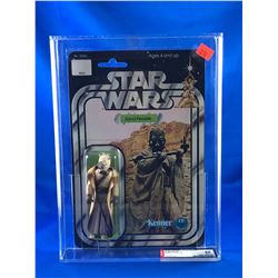 1977 KENNER STAR WARS SAND PEOPLE FIGURE IN ORIGINAL PACKAGE 12 BACK B AFA GRADED 85NM+