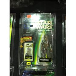 2 FIGURES IN ORIGINAL PACKAGE: KENNER STAR WARS POWER OF THE FORCE FLASHBACK PHOTO  HOTH CHEWBACCA