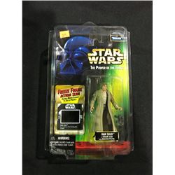 2 FIGURES IN ORIGINAL PACKAGE: KENNER STAR WARS POWER OF THE FORCE FREEZE FRAME HAN SOLO IN ENDOR