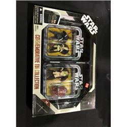 STAR WARS HASBRO EPISODE I: THE PHANTOM MENACE 4 FIGURES IN COMMEMORATIVE TIN COLLECTION SET IN