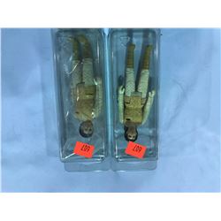 PAIR OF VINTAGE STAR WARS PRINCESSS LEIA HOTH OUTFIT FIGURES VARYING GRADES