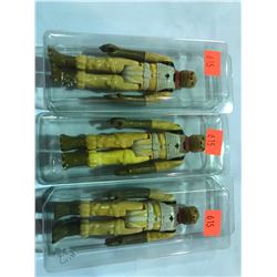 3 VINTAGE STAR WARS BOSSK (BOUNTY HUNTER) FIGURES VARYING GRADES