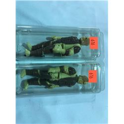 PAIR OF VINTAGE STAR WARS DENGAR (BOUNTY HUNTER) FIGURES VARYING GRADES