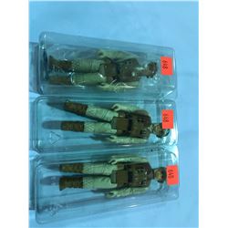 3 VINTAGE STAR WARS REBEL SOLDIER FIGURES VARYING GRADES