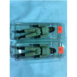 PAIR OF VINTAGE STAR WARS AT-ST DRIVER FIGURES VARYING GRADES