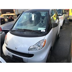 2008 SMART FORTWO, 2DR HATCHBACK, BLACK, VIN # WMEEJ31X98K179138