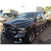 Image 1 : 2015 DODGE RAM 1500 SPORT, 4DR PU, BLACK, VIN # 1C6RR7UTXFS766235