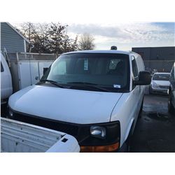 2003 CHEVROLET EXPRESS VAN, WHITE, 4.3L, GAS, AUTOMATIC, VIN#1GCEG15X831221051, 108,714KMS, RD,TH,