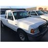 Image 2 : 2004 FORD RANGER, WHITE, 2 DOOR PICKUP, 3.0L, GAS, AUTOMATIC, VIN#1FTZR44U54PB30838, 146,495KMS,