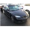 Image 2 : 2004 MAZDA 3, BLACK, HATCHBACK, 2.3L, GAS, MANUAL, VIN#JM1BK143841153979, 227,057KMS,