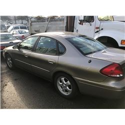 2004 FORD TAURUS SE, 4 DOOR SEDAN, GREY, VIN # 1FAFP53U74G146593