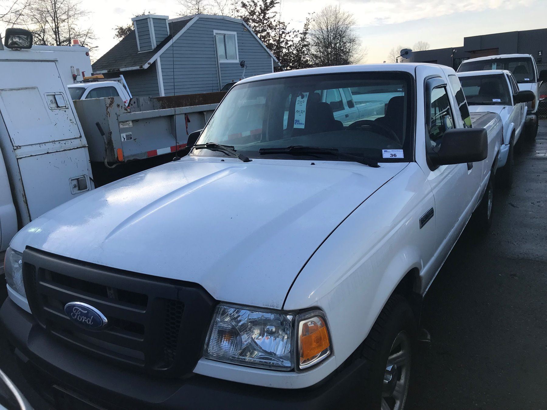 2007 FORD RANGER, WHITE, 2 DOOR PICKUP, 3.0L, GAS, AUTOMATIC, VIN ...