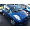 Image 2 : 2008 TOYOTA YARIS, BLUE, HATCHBACK, 1.5L, GAS, AUTOMATIC, VIN#JTDKT923485141891, 111,273KMS,