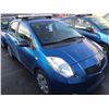 Image 2 : 2008 TOYOTA YARIS, BLUE, HATCHBACK, 1.5L, GAS, AUTOMATIC, VIN#JTDKT923185148278, 129,939KMS,