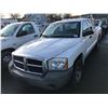 Image 1 : 2006 DODGE DAKOTA, WHITE, 2 DOOR PICKUP, 3.7L V8, GAS, AUTOMATIC, VIN#1D7HW22K06S683929,