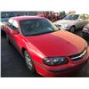 Image 2 : 2005 CHEVROLET IMPALA, 4DR SEDAN, RED, VIN # 2G1WF52E059350667