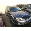 Image 2 : 2005 SUBARU OUTBACK, 4 DR SUV, BLUE, VIN # 4S4BP62C757306377