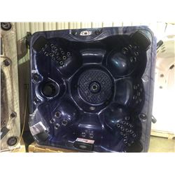 CAL SPAS 7' X 7' HOT TUB WITH MAJESTIC SKY INTERIOR AND MIST EXTERIOR.  TUB FEATURES: