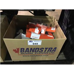 BOX OF ASSORTED BICYCLE PRODUCT/HARDWARE