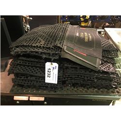 LARGE LOT OF ASSORTED RUBBER BAR MATS