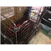 Image 2 : BLACK PLASTIC SHELF & METAL BIN WITH CONTENTS