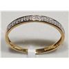 Image 2 : 10K YELLOW GOLD DIAMOND BAND RING. INSURANCE VALUE $800