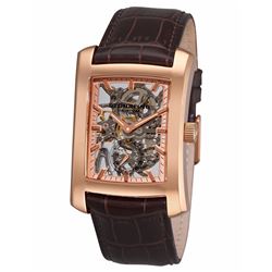 STUHRLING ORIGINAL BRONZE COLOUR RECTANGULAR WATCH. RETAIL $645