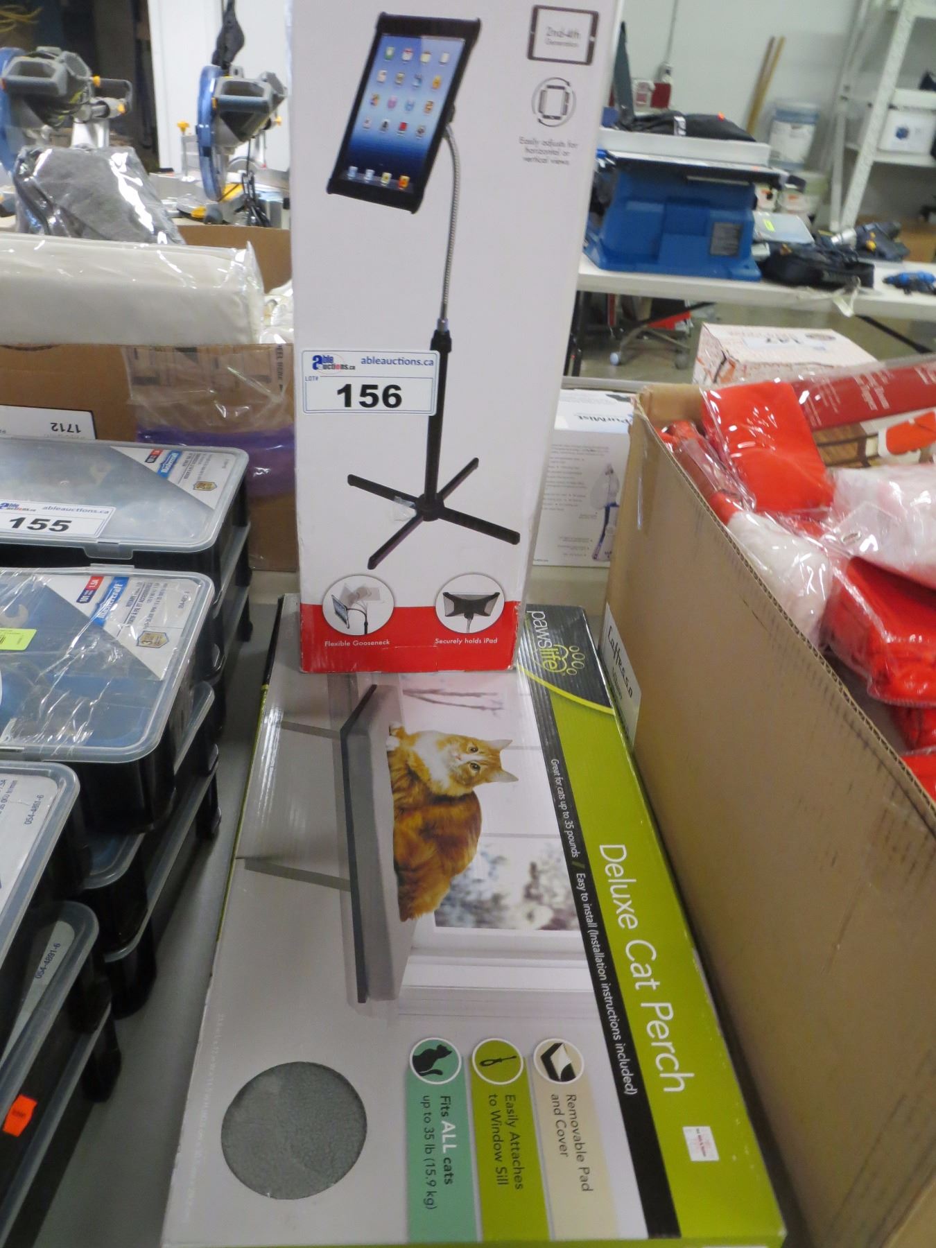 Height Adjustable Gooseneck Floor Stand For Ipad Pawslife Deluxe Cat Perch