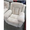 Image 2 : NEW BEIGE SUEDE 3 PIECE RECLINING SOFA SET (CHAIR, LOVESEAT, SOFA)