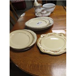 15 ASSORTED ENGLISH PLATTERS & MISC CERAMICS