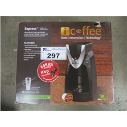 ICOFFEE EXPRESS SINGLE SERVE BREWING MACHINE