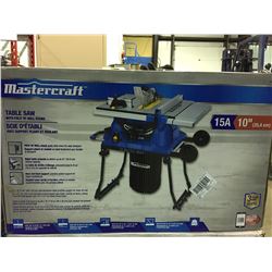 MASTERCRAFT 10" TABLE SAW WITH FOLD & ROLL STAND